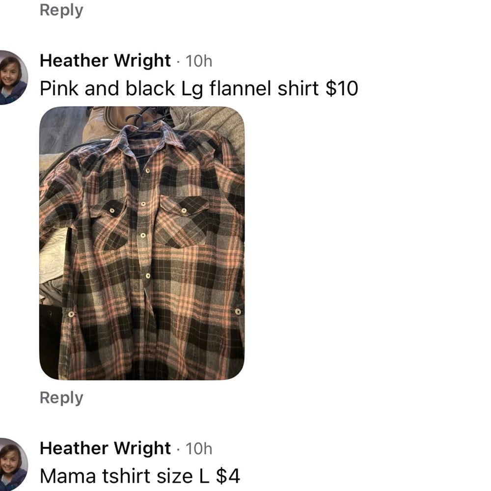 Plaid Button-Up Shirt in Pink and Black